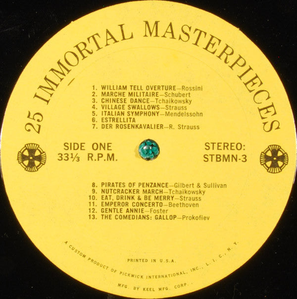 Unknown Artist : 25 Immortal Masterpieces (LP)