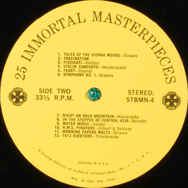 Unknown Artist : 25 Immortal Masterpieces (LP)