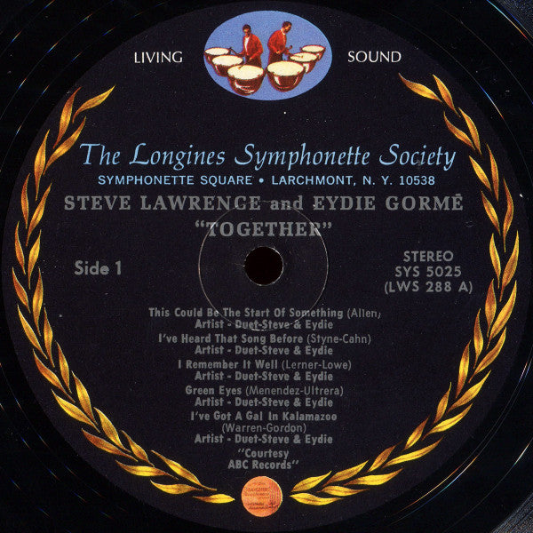 Steve Lawrence And Eydie Gorme* : Steve Lawrence And Eydie Gorme Together (LP, Album, Comp)