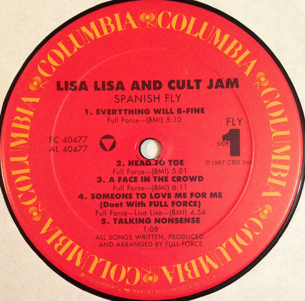 Lisa Lisa And Cult Jam* : Spanish Fly (LP, Album, Car)