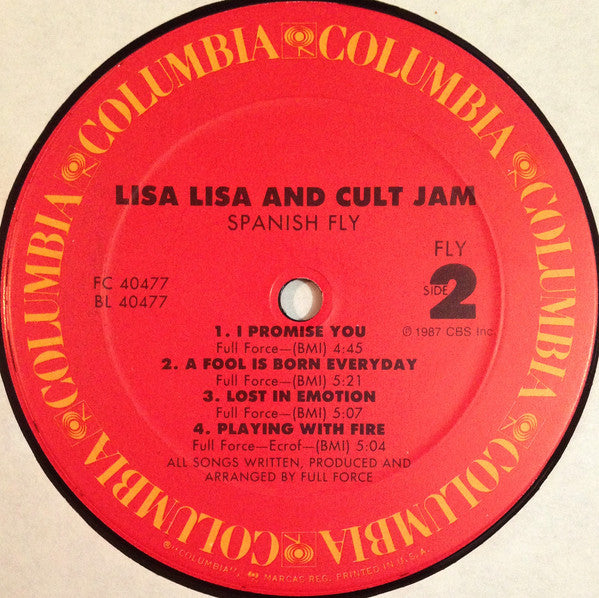 Lisa Lisa And Cult Jam* : Spanish Fly (LP, Album, Car)