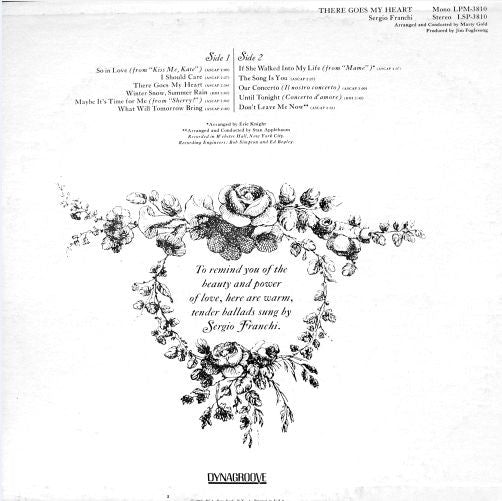 Sergio Franchi : There Goes My Heart (LP, Album)