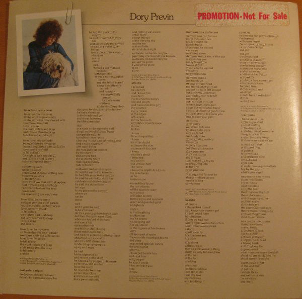 Dory Previn : Dory Previn (LP, Album, Promo)
