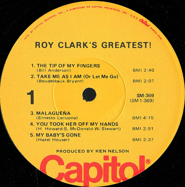 Roy Clark : Roy Clark's Greatest! (LP, Comp)