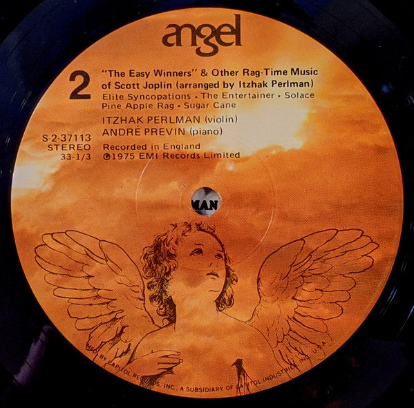 Itzhak Perlman, André Previn : The Easy Winners (And Other Rag-Time Music Of Scott Joplin) (LP, Win)