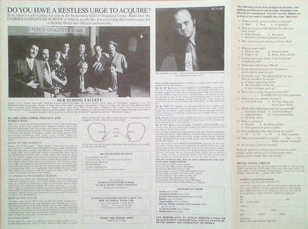 Joe Lauer Presents The Crazy Gang (3) : Everything You Always Wanted To Know About The Godfather* But Don't Ask (LP, Album)