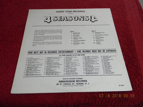 The 4 Seasons*, The Barrons : Guest Star Records Presents 4 Seasons  (LP, Album, Comp)
