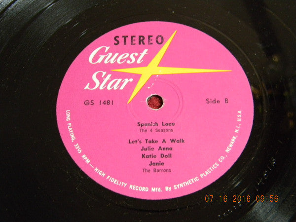 The 4 Seasons*, The Barrons : Guest Star Records Presents 4 Seasons  (LP, Album, Comp)