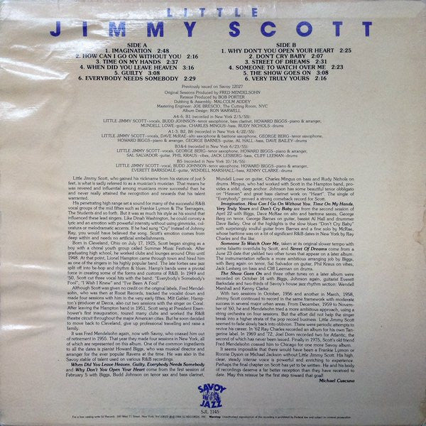 Jimmy Scott : Little Jimmy Scott (LP, Album, RE)