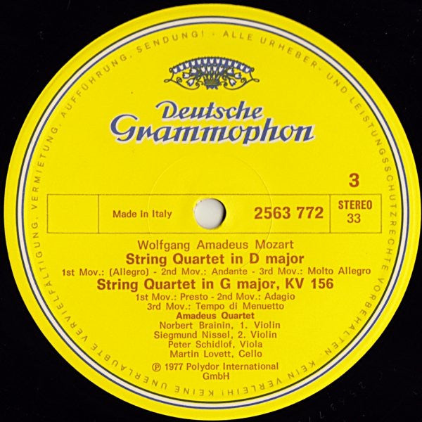 Amadeus Quartet* / Wolfgang Amadeus Mozart : The Early String Quartets (4xLP + Box, Album)