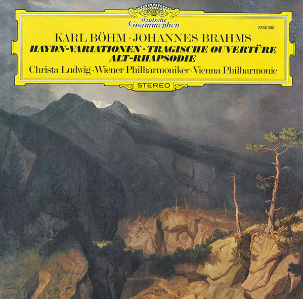 Karl Böhm  • Johannes Brahms, Christa Ludwig  • Wiener Philharmoniker = Vienna Philharmonic* : Haydn-Variationen • Tragische Ouvertüre • Alt-Rhapsodie (LP)