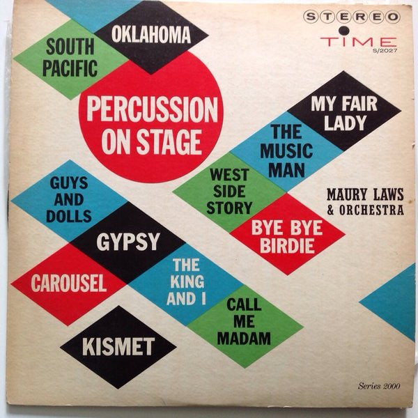Maury Laws & Orchestra* : Percussion On Stage (LP)