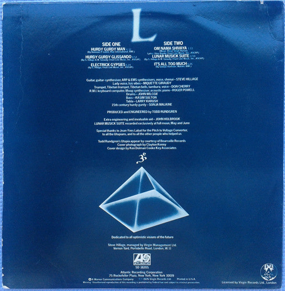 Steve Hillage : L (LP, Album, Pre)