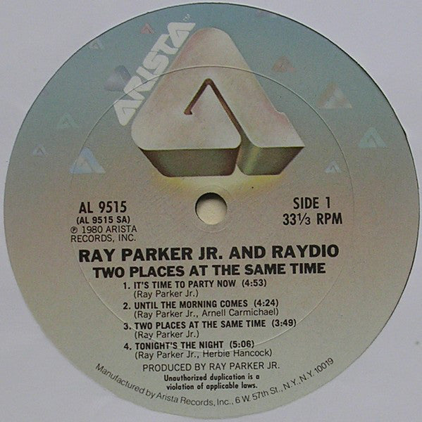 Ray Parker Jr. And Raydio : Two Places At The Same Time (LP, Album, Ter)