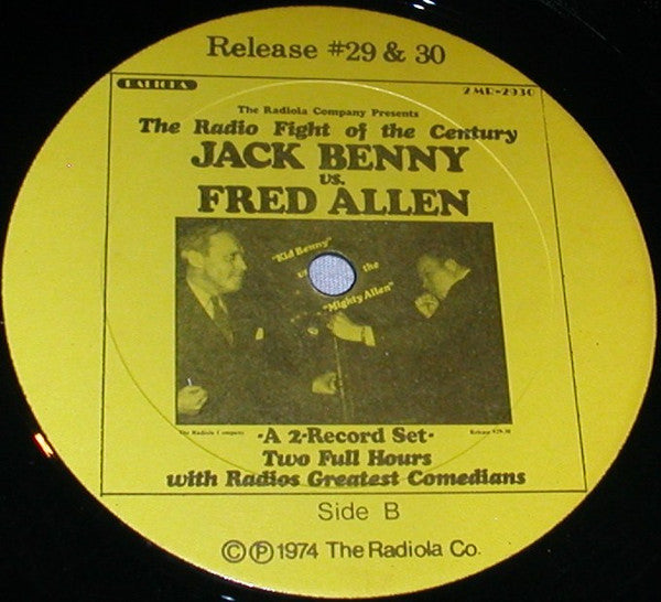 Jack Benny & Fred Allen (2) : The Radio Fight Of The Century (Jack Benny Vs Fred Allen) (2xLP)