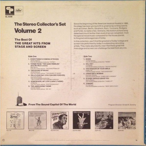 Various : The Stereo Collector's Set, Volume 2- The Great Hits From Stage And Screen (LP, Comp, Ltd)