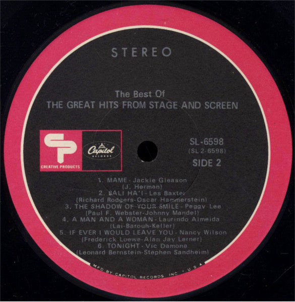 Various : The Stereo Collector's Set, Volume 2- The Great Hits From Stage And Screen (LP, Comp, Ltd)