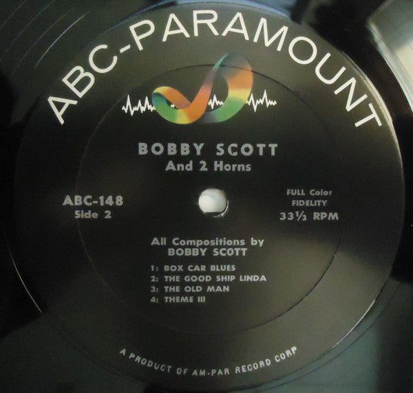 Bobby Scott : Bobby Scott And 2 Horns - West Coast Jazz Compositions, Vol. 1 (LP, Mono)