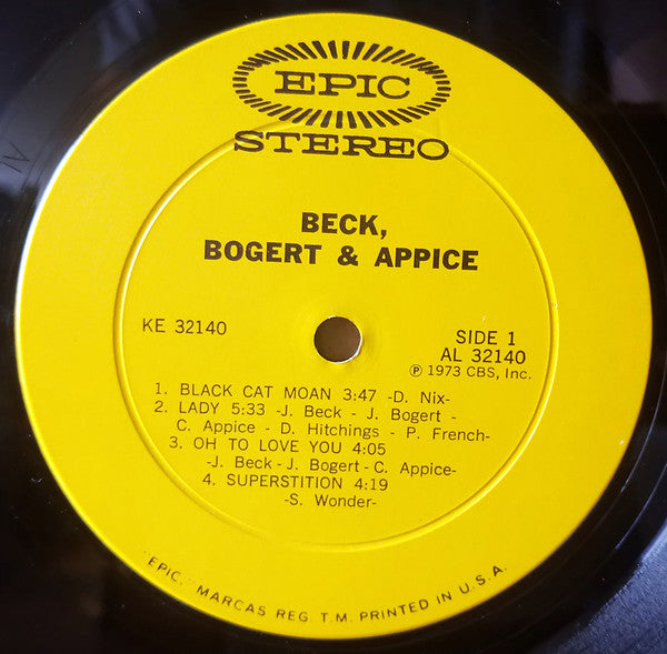 Beck, Bogert & Appice : Beck, Bogert & Appice (LP, Album, Pit)