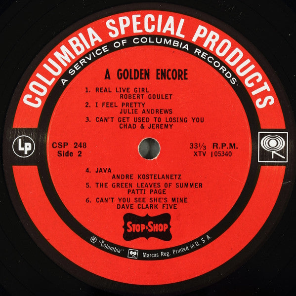Various : A Golden Encore! (LP, Comp, Mono, Sto)