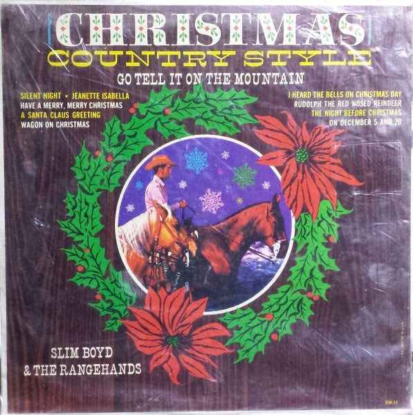 Slim Boyd And The Rangehands : Christmas Country Style (LP, Album, Mono)