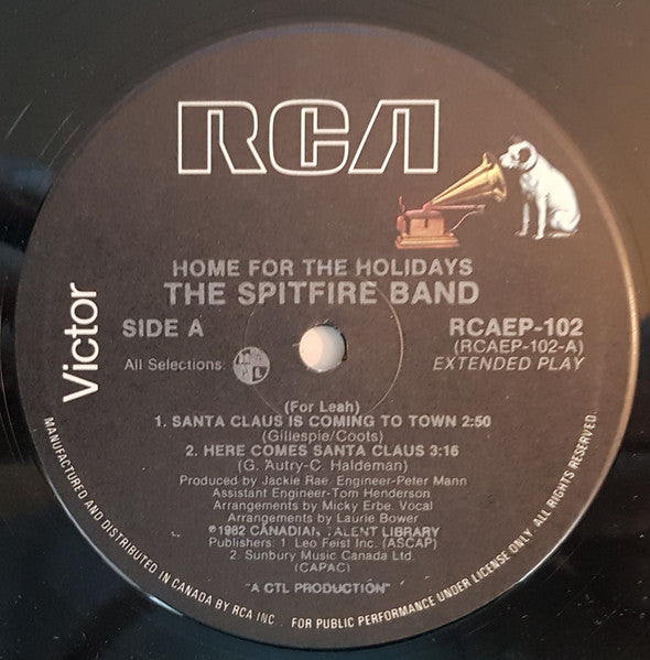 The Spitfire Band : Home For The Holidays (12", EP)