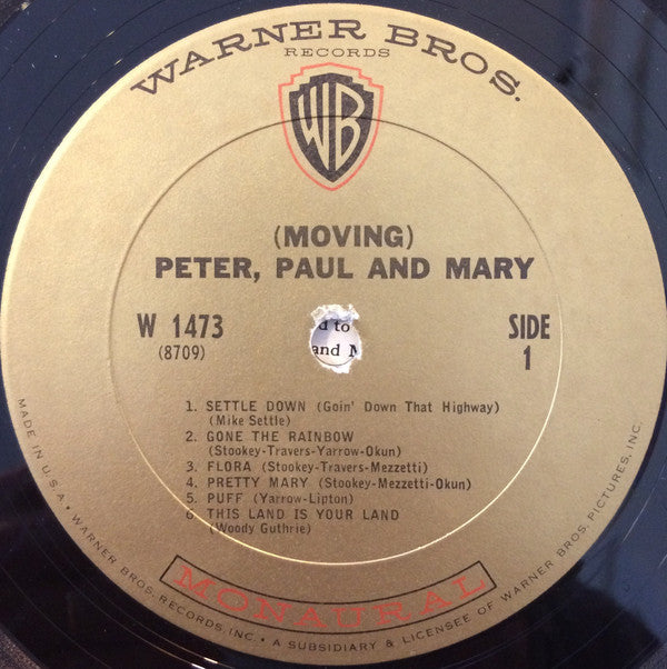 Peter, Paul & Mary : (Moving) (LP, Album, Mono, RE)