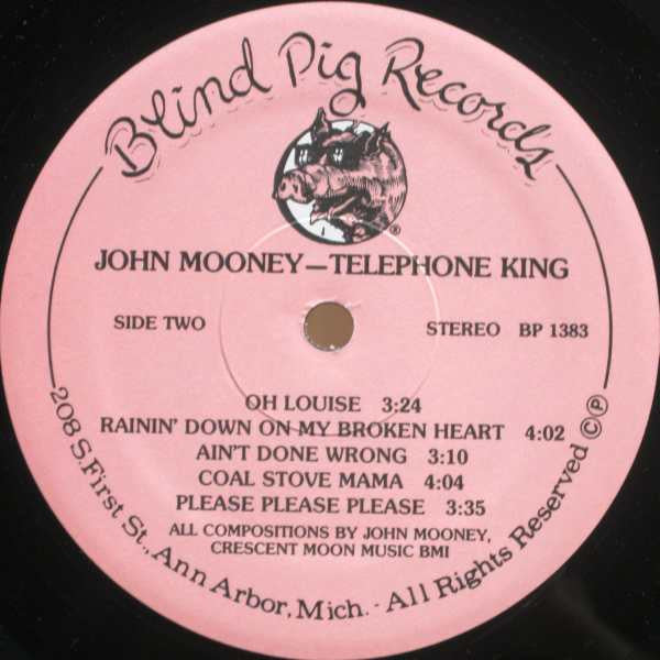 John Mooney : Telephone King (LP, Album)