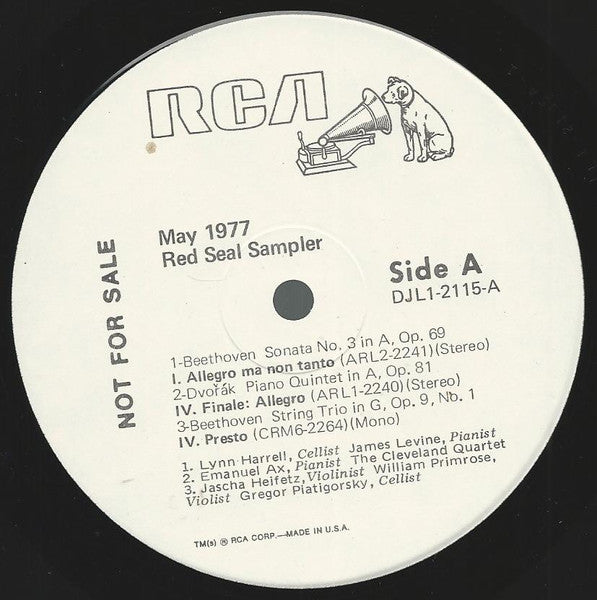 Various : May 1977 Red Seal Sampler (LP, Promo, Smplr)