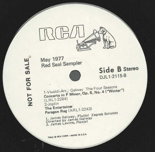 Various : May 1977 Red Seal Sampler (LP, Promo, Smplr)