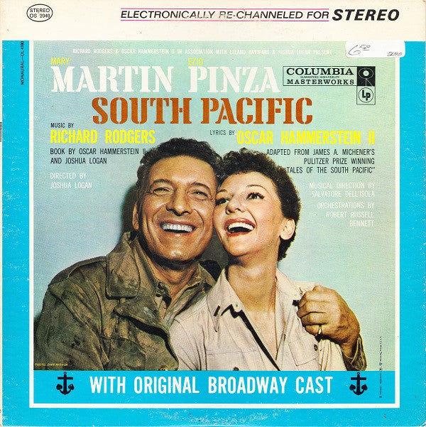 Mary Martin, Ezio Pinza, Richard Rodgers / Oscar Hammerstein II* With Original Broadway Cast* : South Pacific (LP, Album, RE)