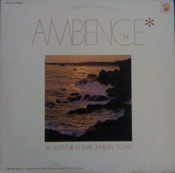 No Artist : Ambience One (An Adventure In Enviromental Sound) (LP)