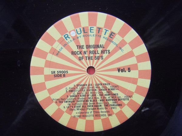 Various : The Original Rock N Roll Hits Of The 50's Vol. 5 (LP, Comp)