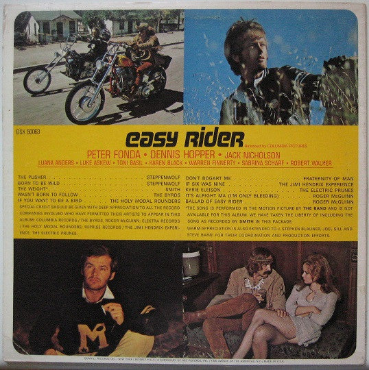 Various : Easy Rider (Music From The Soundtrack) (LP, Album, Comp, San)