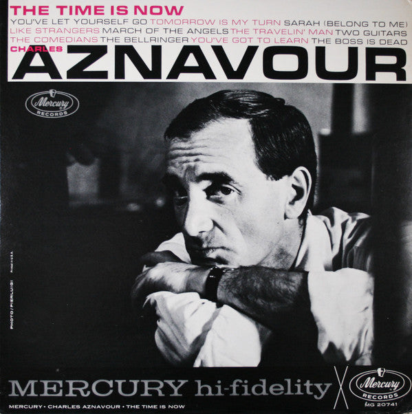 Charles Aznavour : The Time Is Now (LP, Album, Mono, RP)