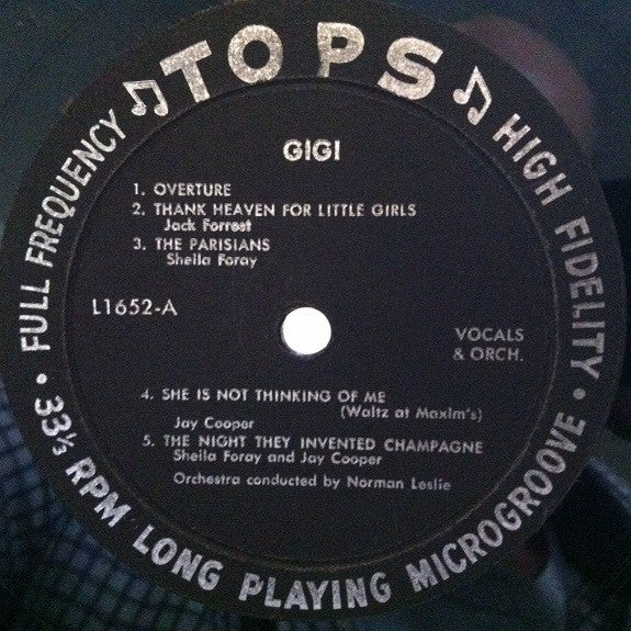 Alan Jay Lerner, Frederick Loewe, Norman Leslie Orchestra : Gigi (LP, Album)