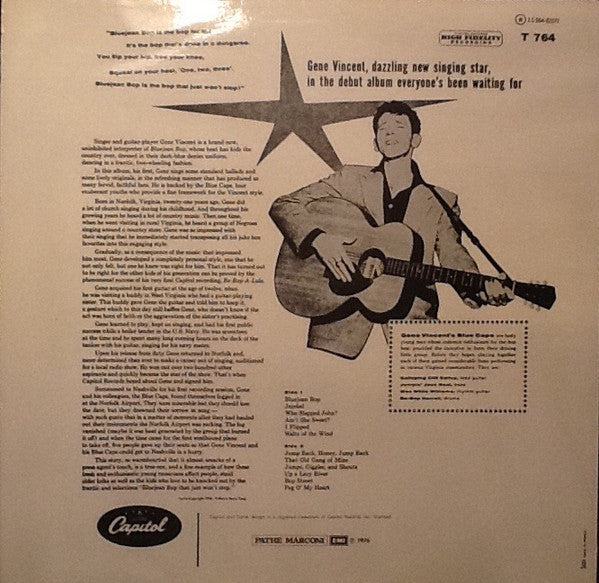 Gene Vincent And His Blue Caps* : Bluejean Bop (LP, Album, Mono, RE)