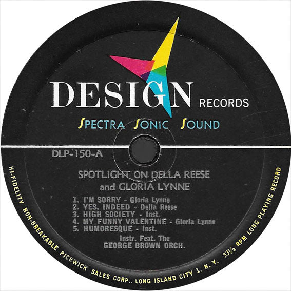 Della Reese & Gloria Lynne Featuring The George Brown Orchestra : Spotlight On Della Reese & Gloria Lynne (LP, Comp, Mono)