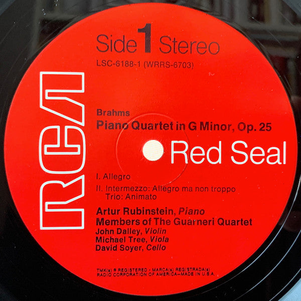 Artur Rubinstein* • The Guarneri Quartet*, Brahms*, Schumann* : The Three Piano Quartets (Op. 25, 26 And 60) • Piano Quintet (Op. 44) (3xLP + Box)
