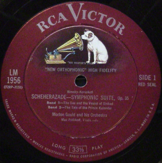 Rimsky-Korsakov*, Morton Gould And His Orchestra : Scheherazade In High Fidelity (LP, Album, Mono)