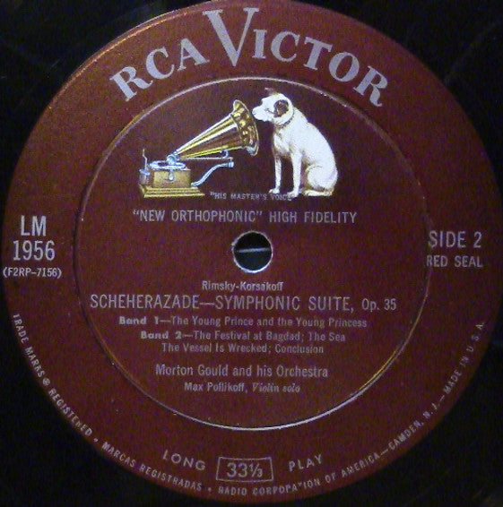 Rimsky-Korsakov*, Morton Gould And His Orchestra : Scheherazade In High Fidelity (LP, Album, Mono)