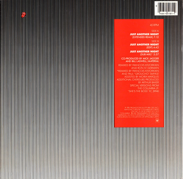 Mick Jagger : Just Another Night (12")