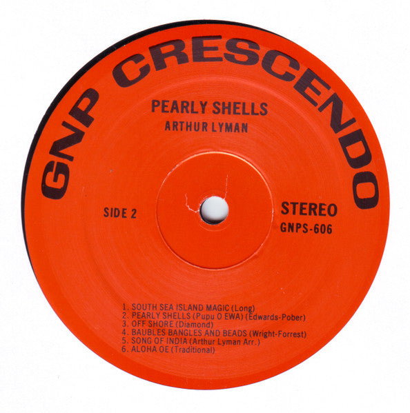Arthur Lyman : Pearly Shells (LP, Album, RE)
