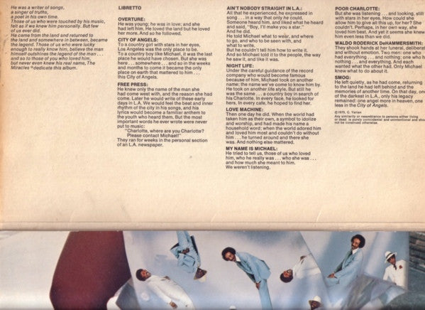 The Miracles : City Of Angels (LP, Album, RP, Env)