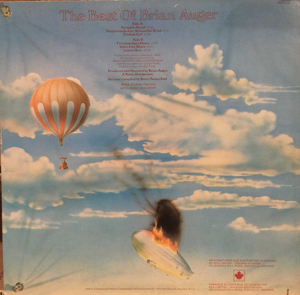 Brian Auger : The Best Of Brian Auger (LP, Comp)