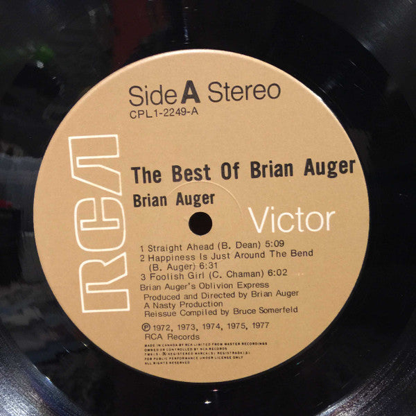 Brian Auger : The Best Of Brian Auger (LP, Comp)