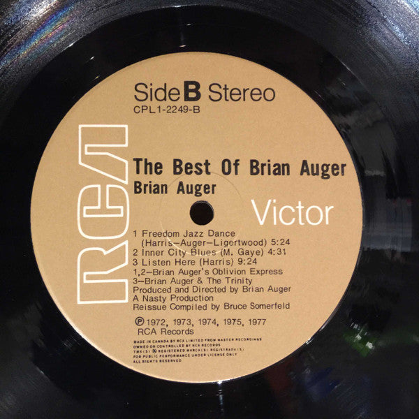 Brian Auger : The Best Of Brian Auger (LP, Comp)