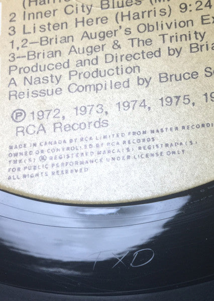 Brian Auger : The Best Of Brian Auger (LP, Comp)
