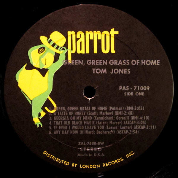 Tom Jones : Green Green Grass Of Home (LP, Album, BW )