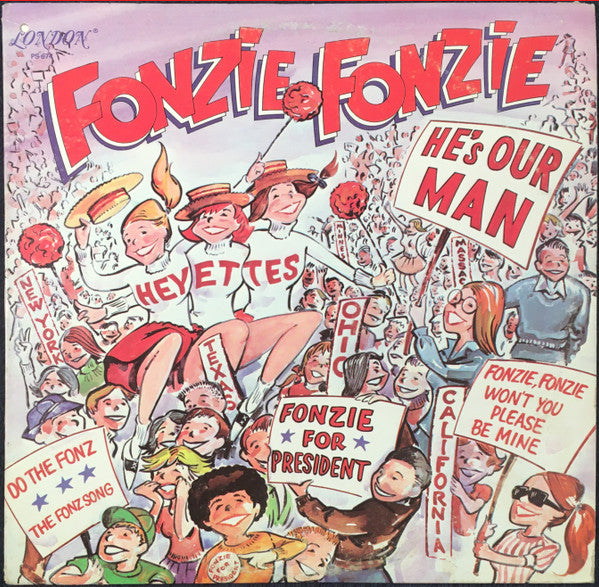 The Heyettes : Fonzie, Fonzie He's Our Man (LP, Album)